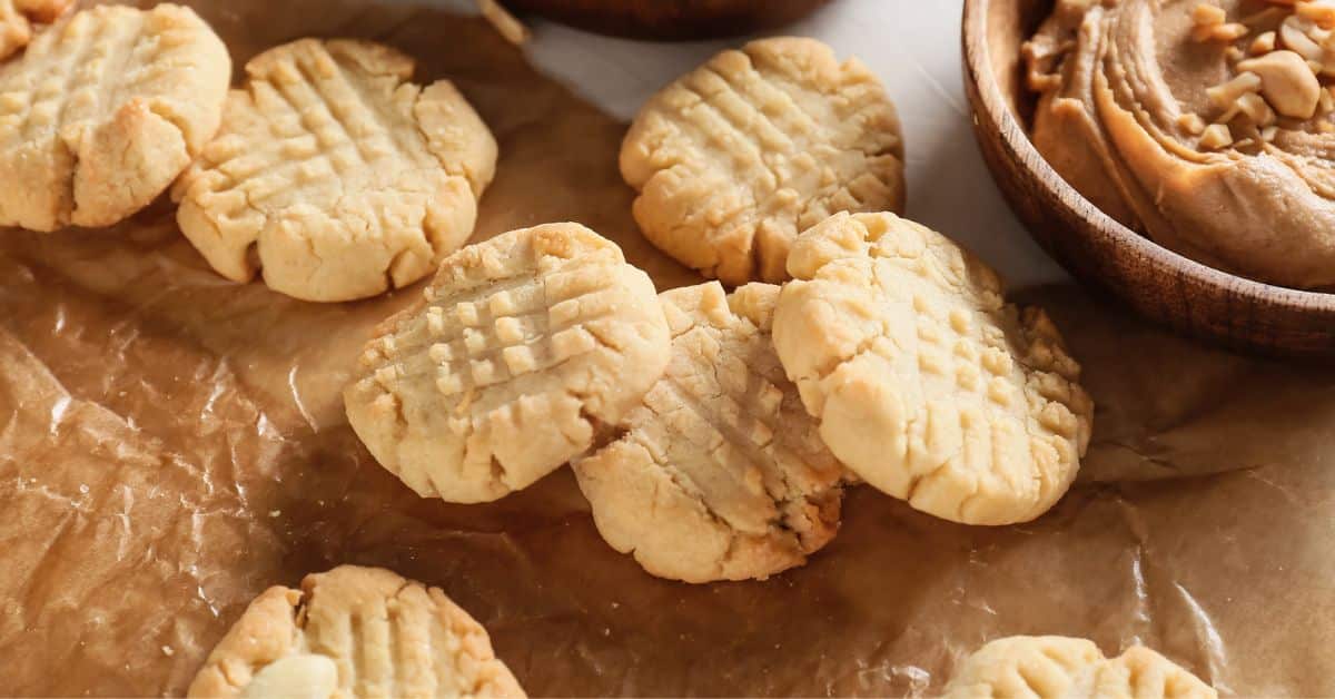 3 ingredient peanut butter cookies