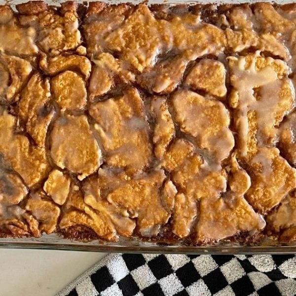 easy coffee cake in a 9 x 13 baking pan
